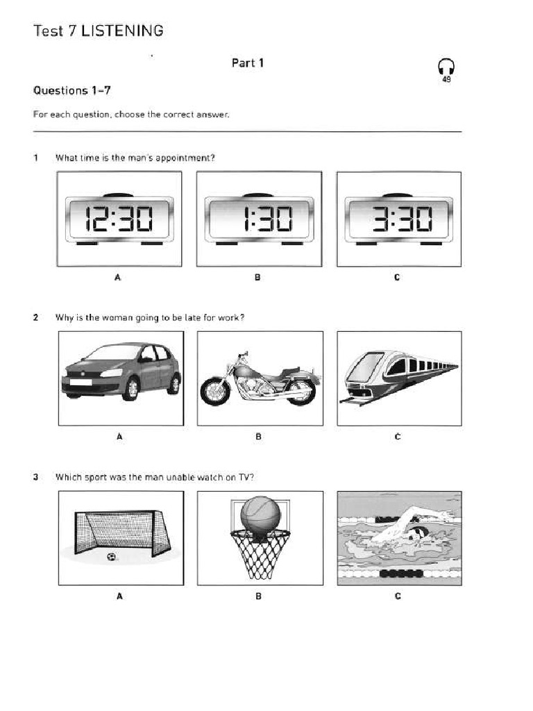 Test 7 Listening | PDF