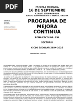 Programa de Mejora Continua 2025-2026 | PDF | Aprendizaje | Escuelas
