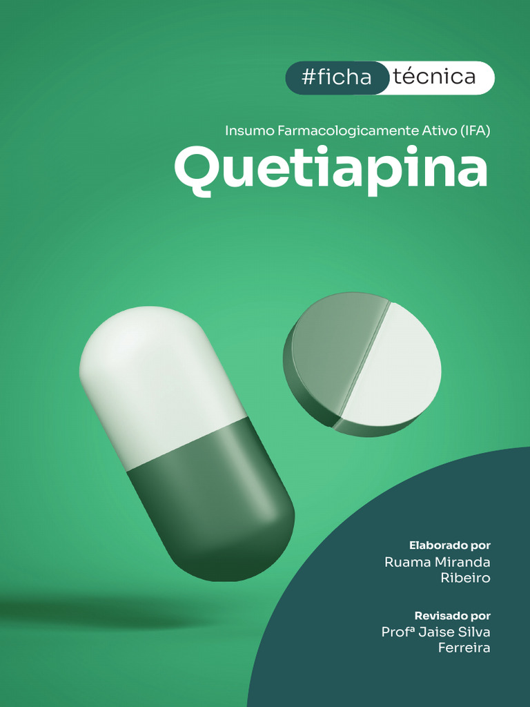 Ficha Técnica da Quetiapina: Indicações e Uso | PDF | Transtorno ...