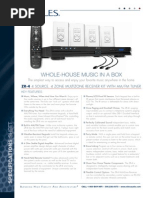 Whole-House Music in A Box: Zr-4 4 Source, 4 Zone Multizone Receiver Kit With Am/Fm Tuner