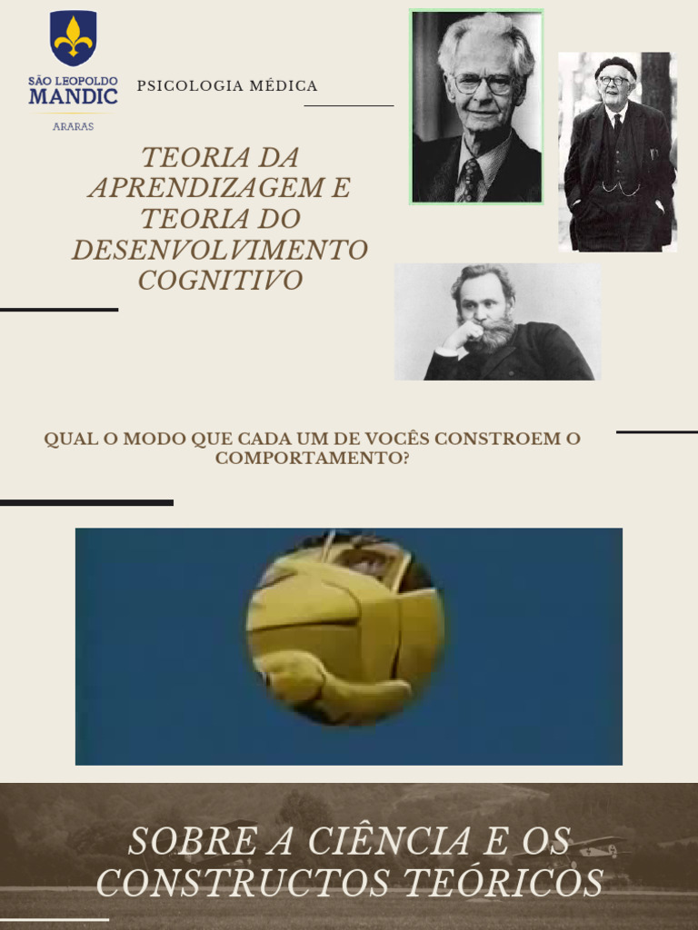 Teorias da Aprendizagem e Desenvolvimento Cognitivo | PDF | Pensamento ...