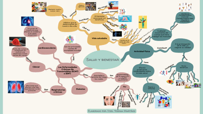 Mapa Mental de Salud y Bienestar | PDF | Medicina | Salud pública