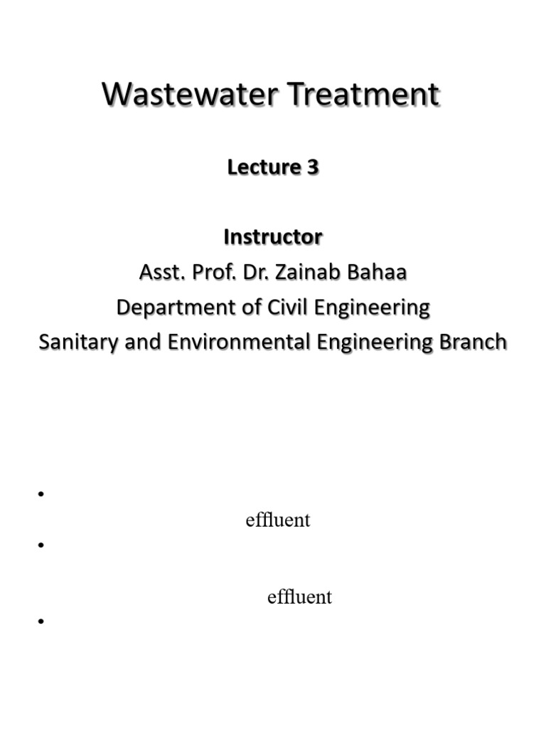 Secondary Wastewater Treatment Overview | PDF | Water And The ...