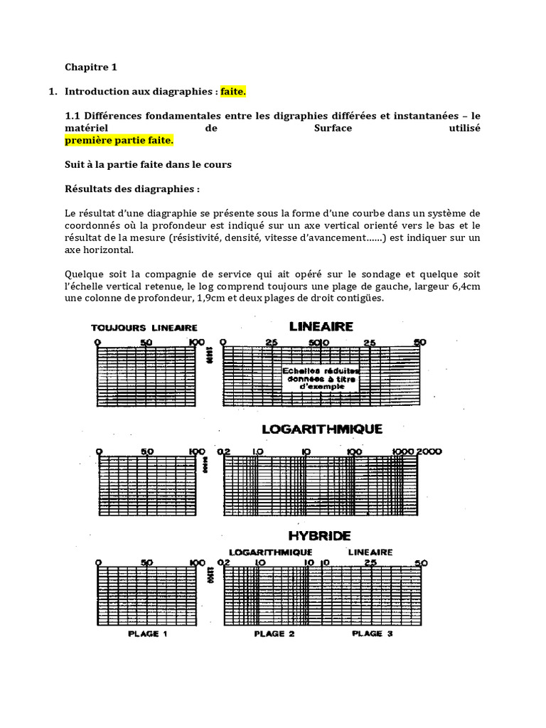 Introduction aux diagraphies et boues de forage | PDF | Forage ...
