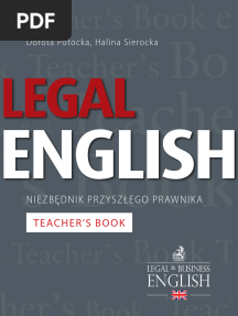 Legal English Niezbednik Przyszlego Prawnika Teachers Book