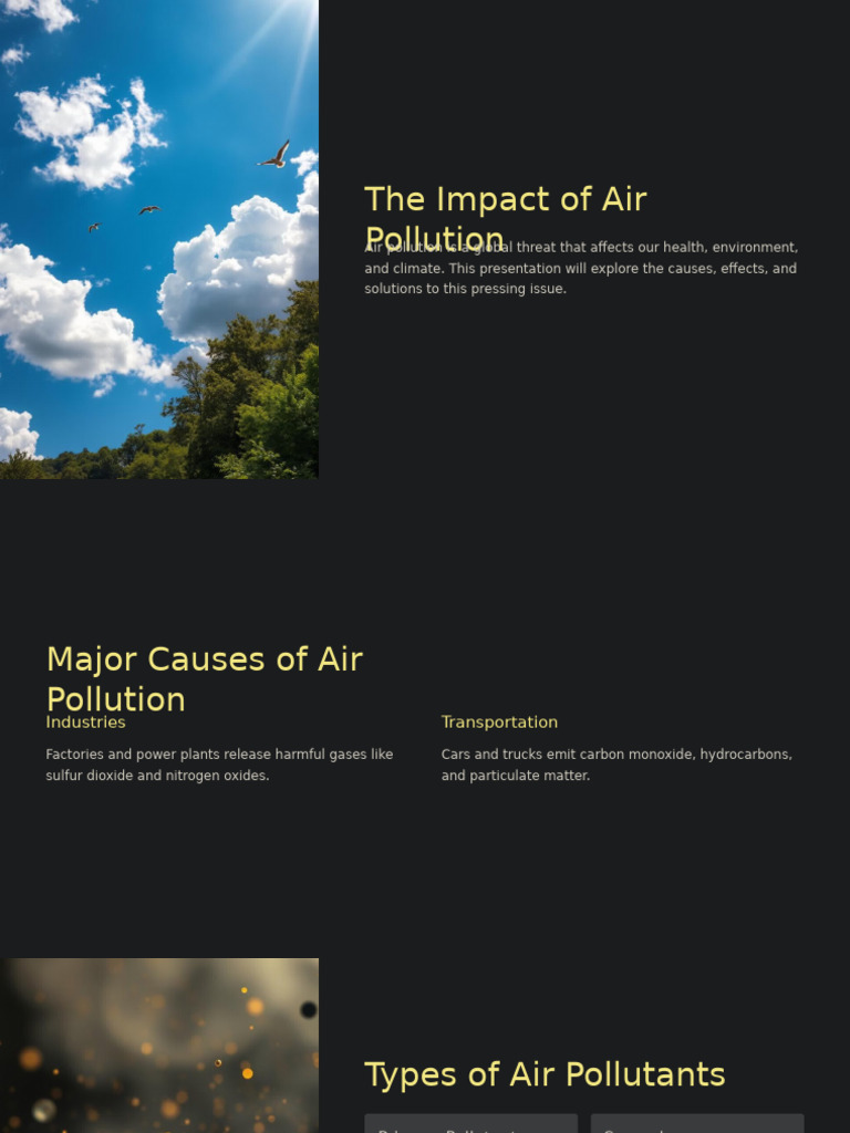 The Impact of Air Pollution | PDF | Air Pollution | Climate Change