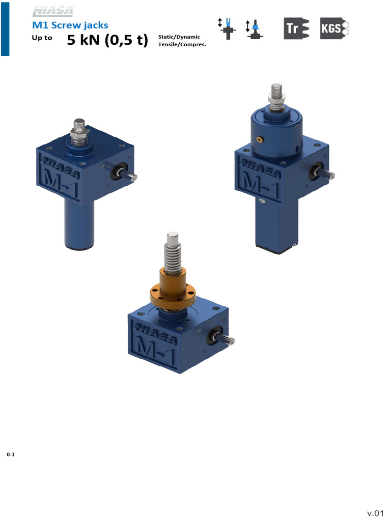M1 Screw Jacks and Lubrication Details | PDF | Screw | Buckling