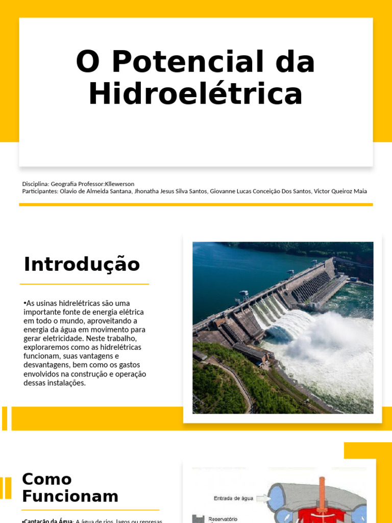 Vantagens e Desvantagens das Hidrelétricas | PDF | Hidroeletricidade ...