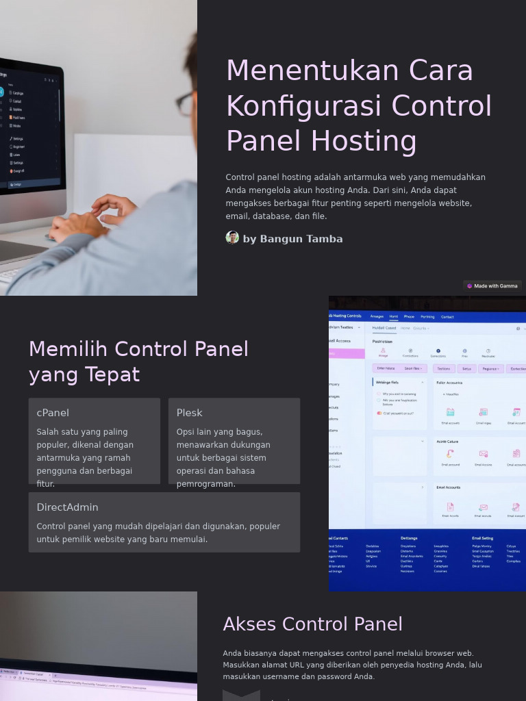 Panduan Setup Control Panel Hosting | PDF