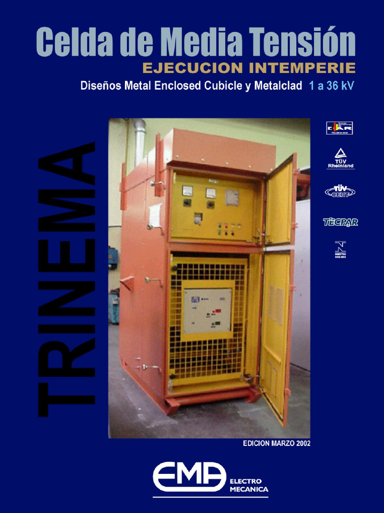 Celdas TRINEMA para Media Tensión | PDF | Cambiar | Aislador (Electricidad)