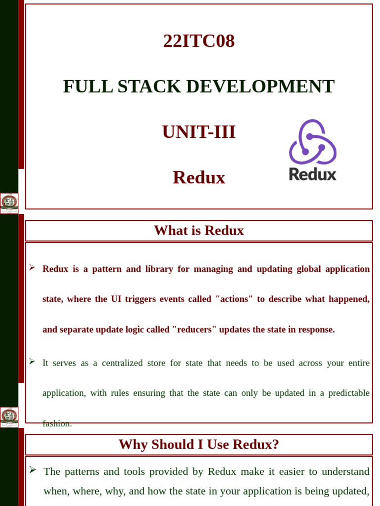 U3-02-React Redux and MUI | PDF | Information Technology | Computing