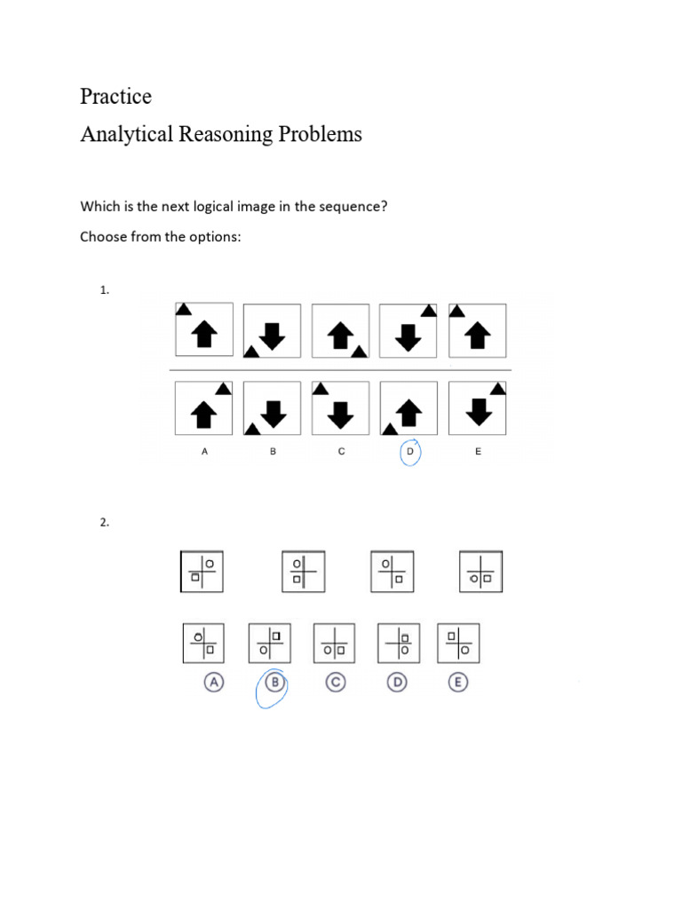 Discussion+5a Analytical+Reasoning+Problems+Practice | PDF