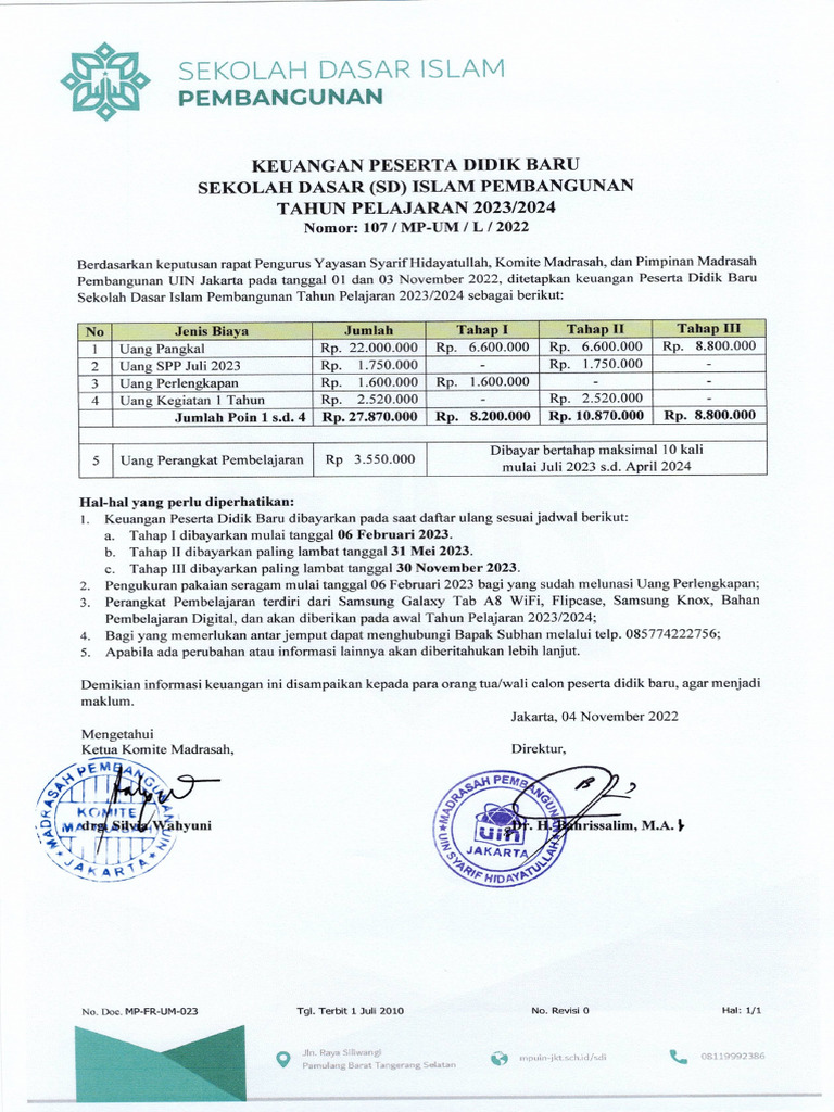 PPDB Sdip 2324-Umum | PDF