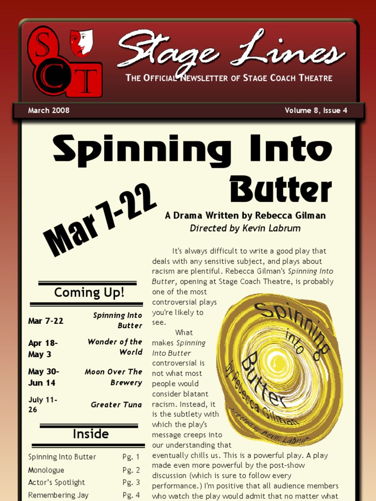 Spinning Into Butter Study Guide | PDF | Actor | Theatre