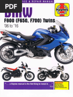 BMW F800, F650 y F700 Bicilindricas - Manual de Taller HAYNES