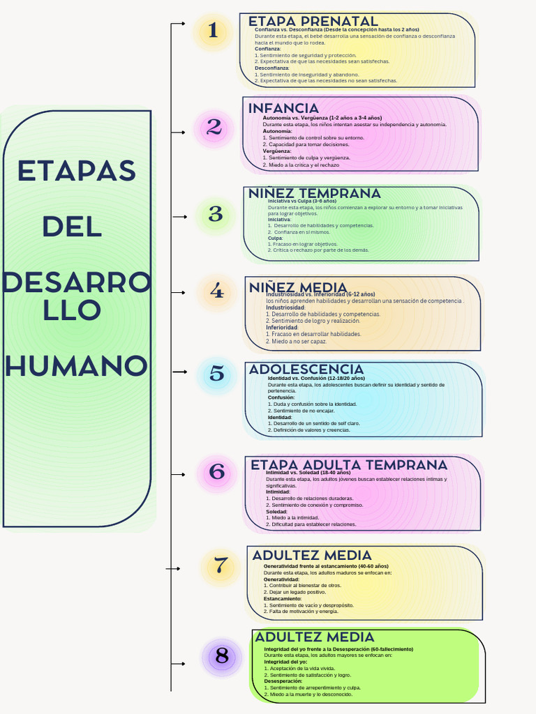 Etapas del Desarrollo Psicosocial | PDF | Adultos | Conceptos psicologicos