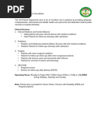Outpatient Department Report Format | PDF