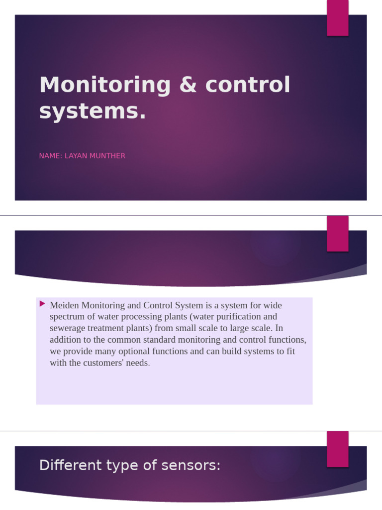 Monitoring & Control Systems | PDF | Sensor | Electromagnetic Induction
