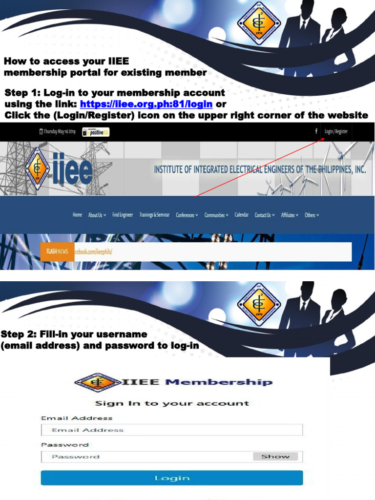 Accessing Your IIEE Membership Portal | PDF