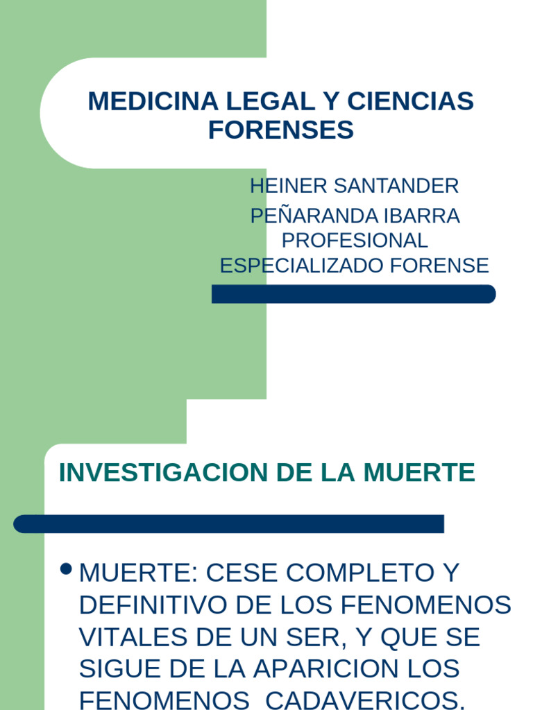 Investigacion de Muerte | PDF | Jurisprudencia médica | Autopsia