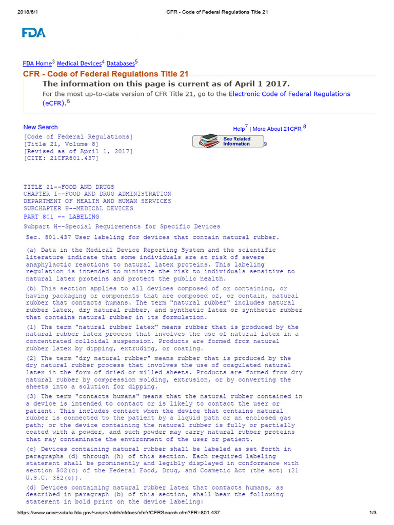 User Labeling for Natural Rubber Devices | PDF | Natural Rubber | Code ...