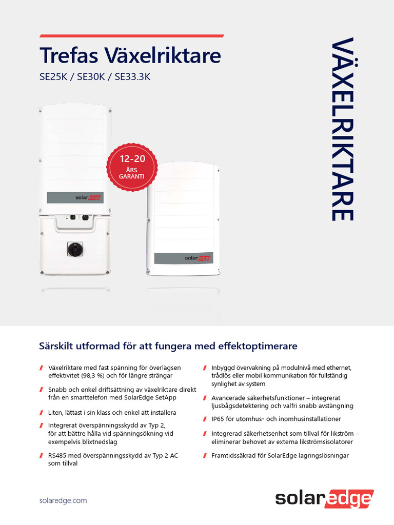 Datablad Se25k Se33k | PDF