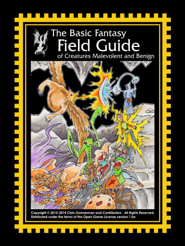 Basic Fantasy Field Guide Vol 1 | PDF | Chimpanzee | Monsters
