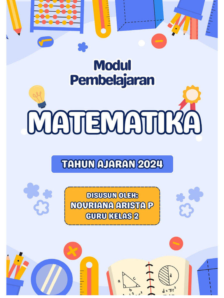 Modul Ajar Matematika Kelas 2 Fase A | PDF