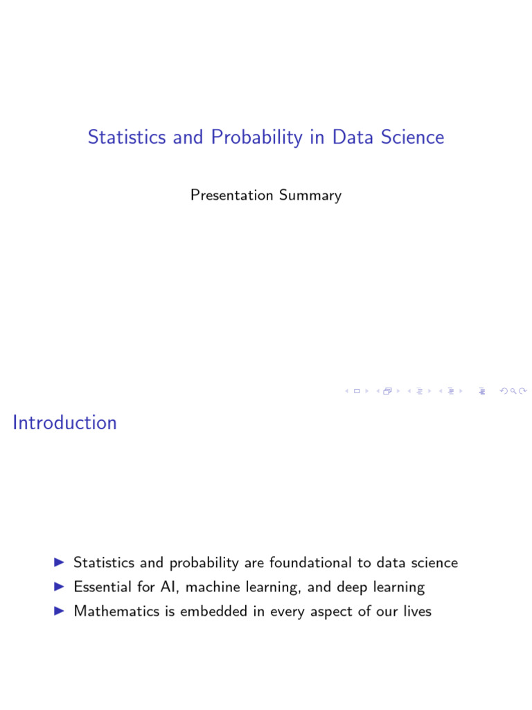 Statistics and Probability in Data Science | PDF | Statistics ...