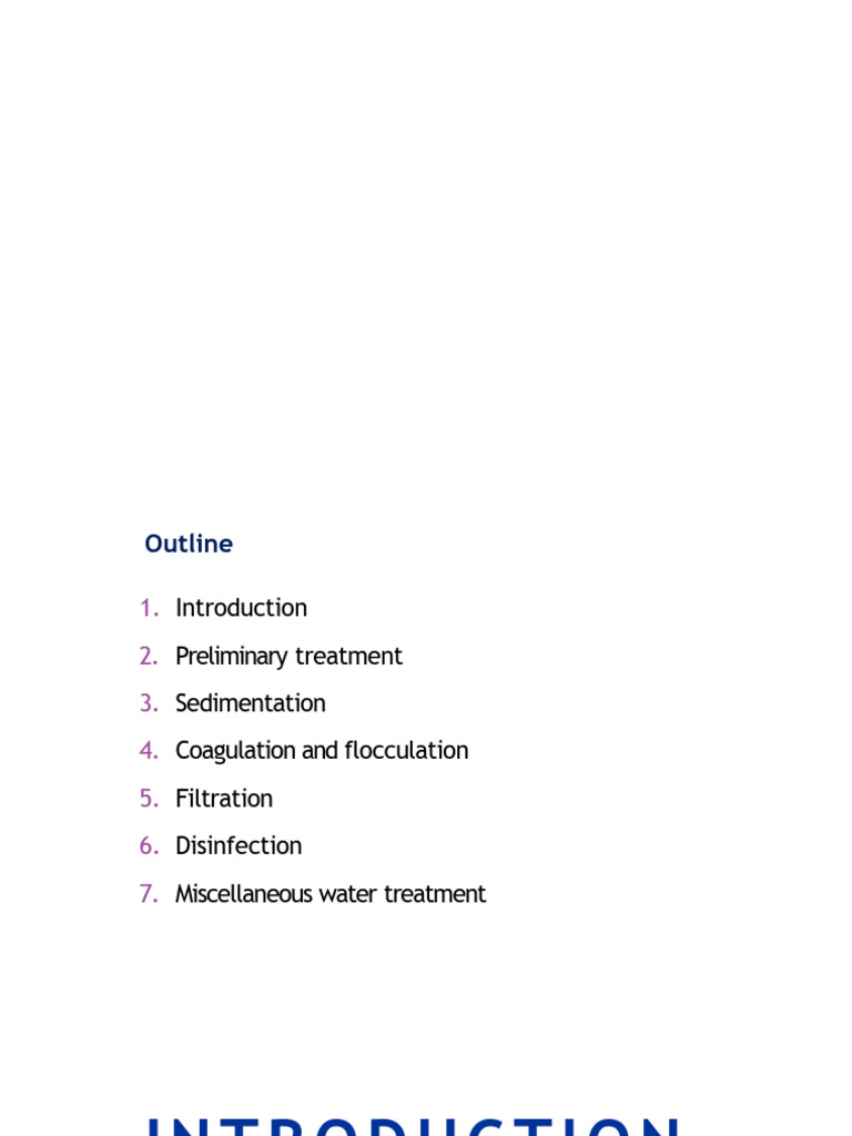 Water Treatment Processes Overview | PDF | Water Purification | Filtration