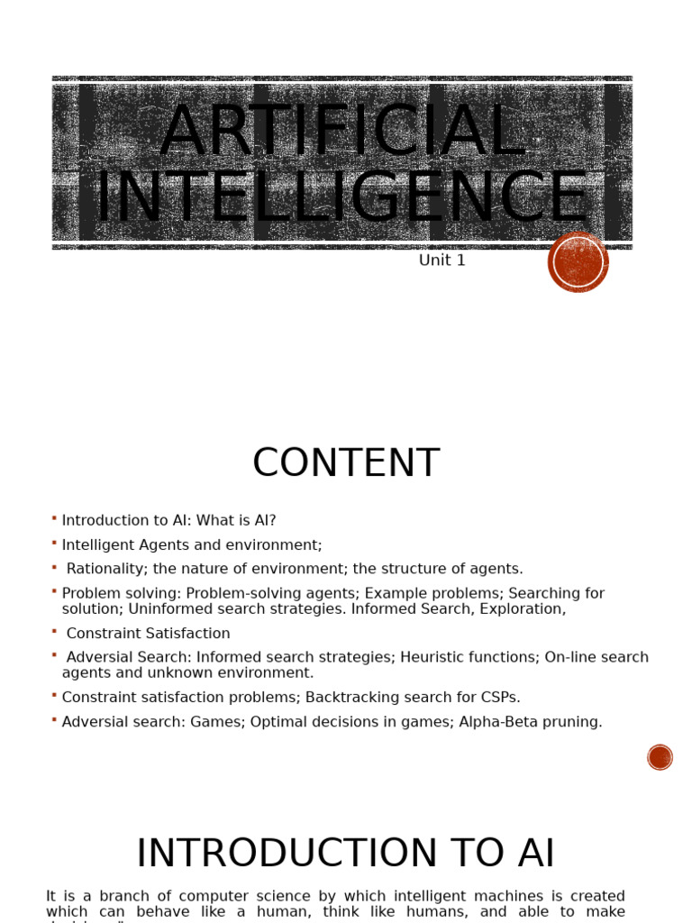 Introduction to AI Concepts | PDF | Artificial Intelligence ...