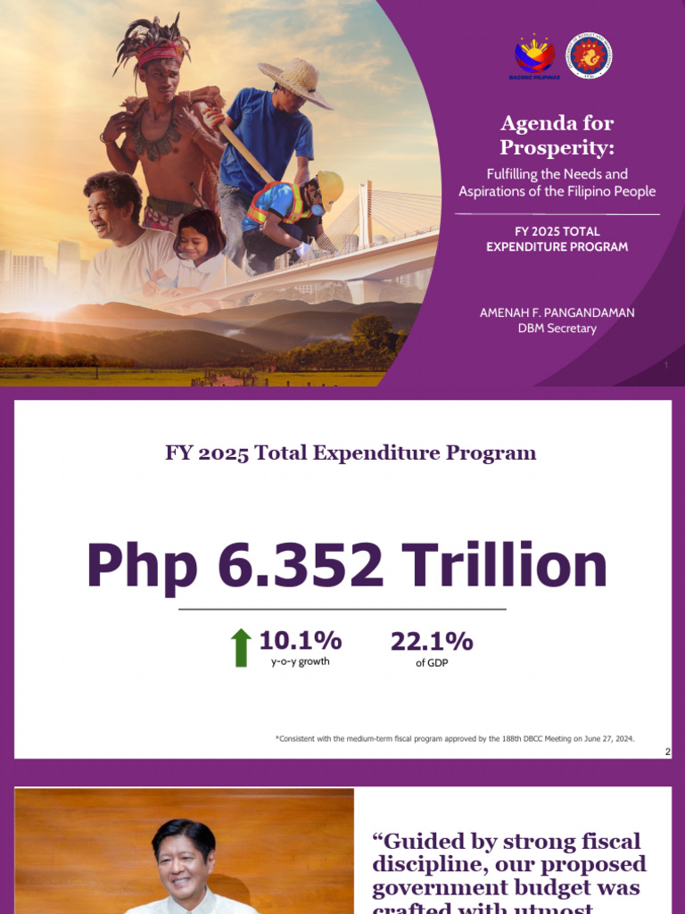 FY 2025 Total Expenditure Program | PDF | Philippines | Economies
