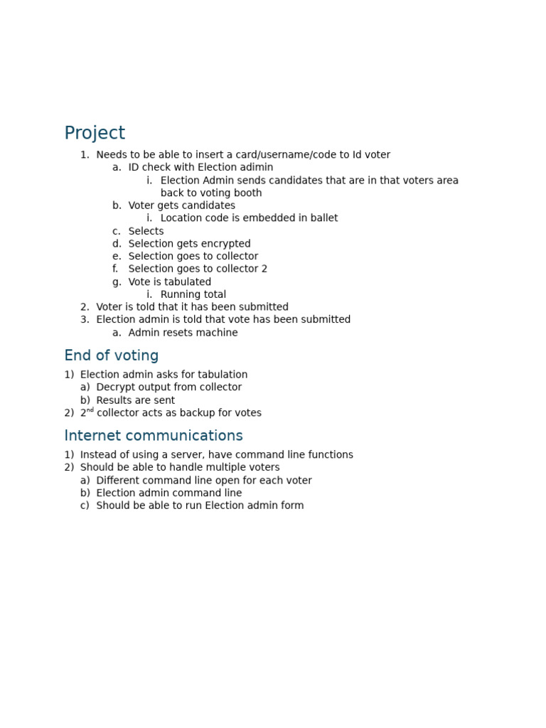Secure Voting System Workflow Guide | PDF