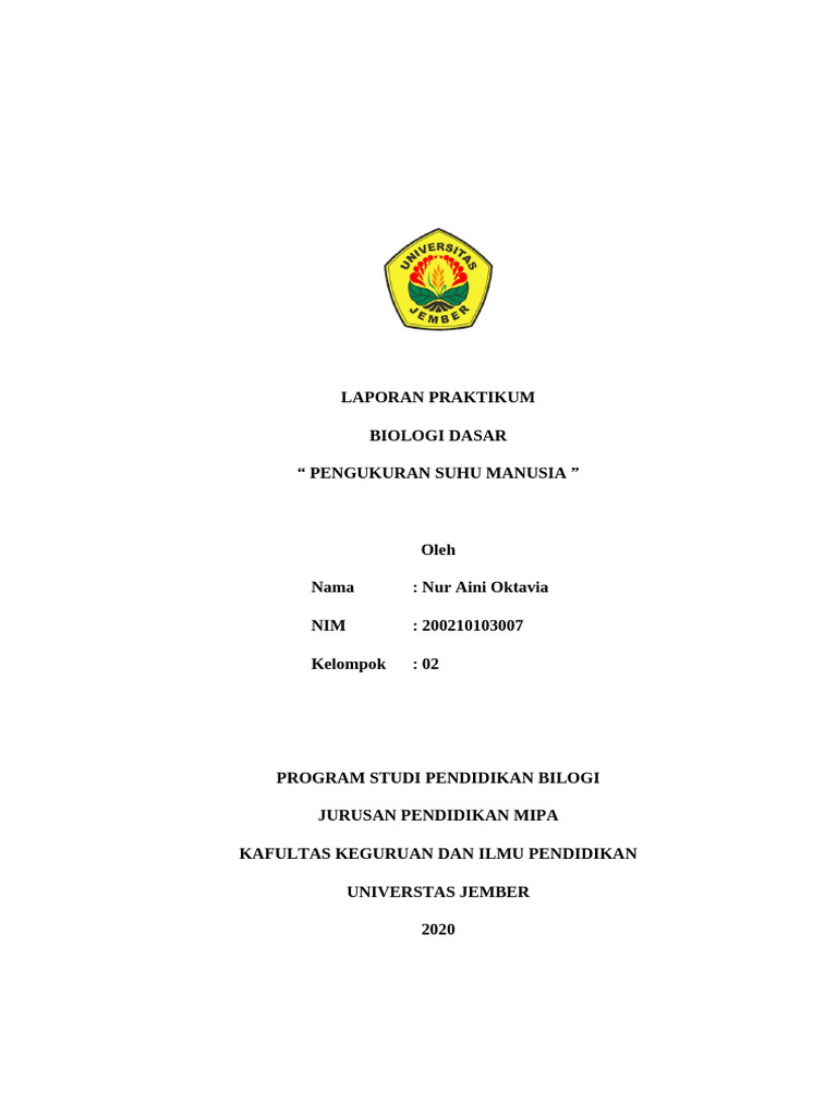 Probandus dalam Pengukuran Suhu Manusia | PDF