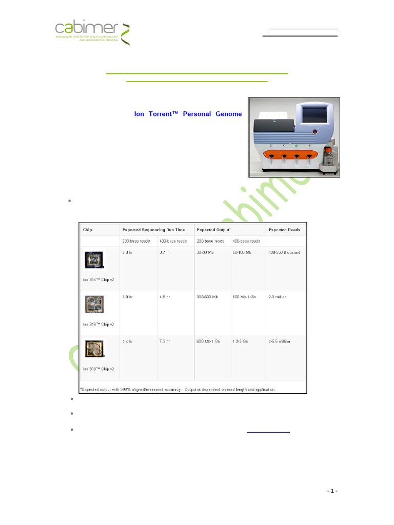Guia Usuario NGS PGM | PDF | Secuencia ADN | Omics
