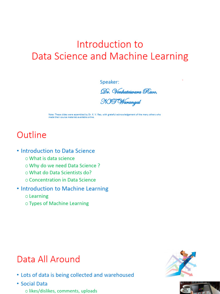 Introduction to Data Science & ML | PDF | Machine Learning ...