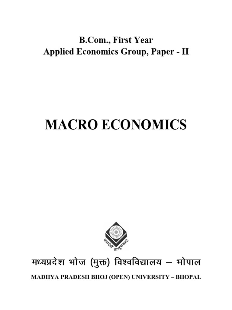 Macro Economics Pdf Macroeconomics Economics