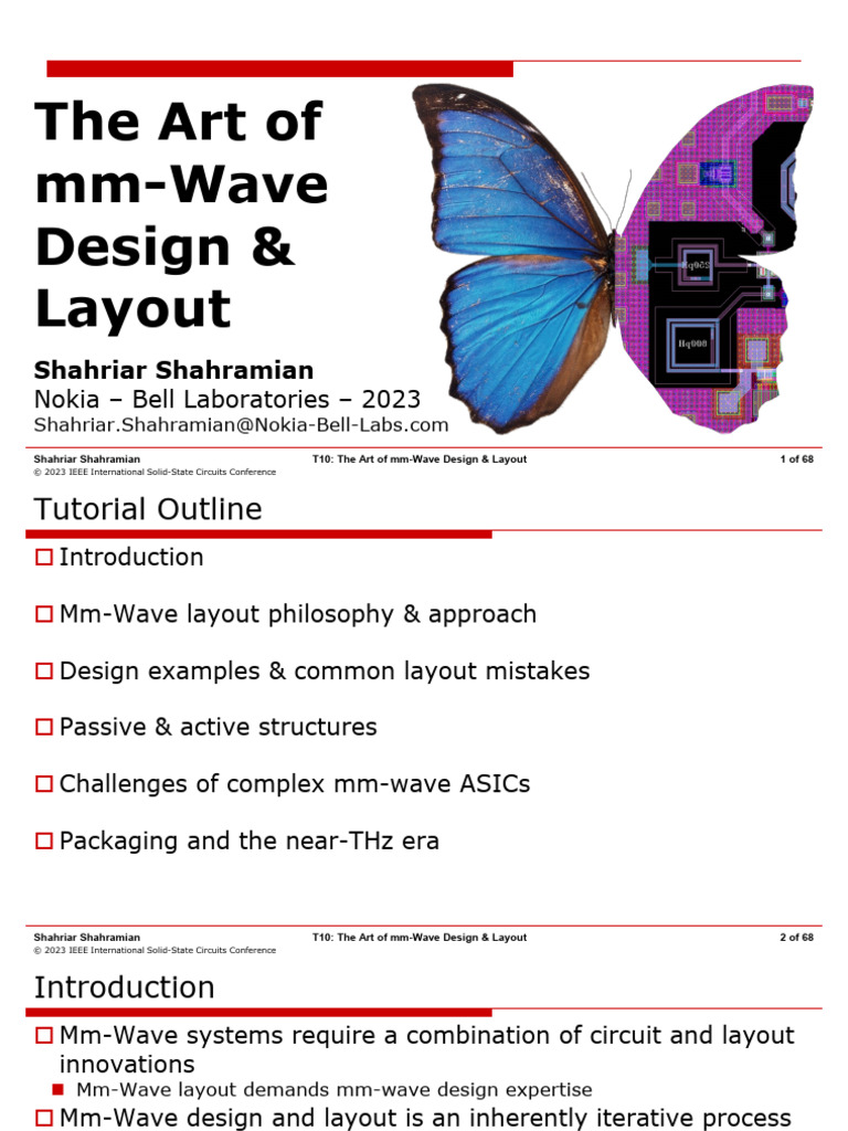 Mm-Wave Design Insights by Shahriar Shahramian | PDF | Electrical ...