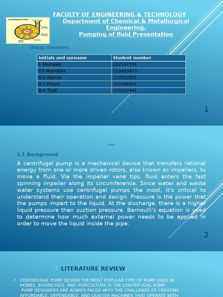 Centrifugal Pump Design and Analysis | PDF | Pump | Fluid Dynamics