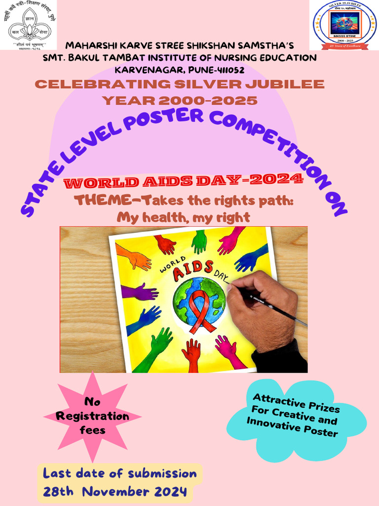 World Aids Day State Level Poster Competition MKSSS BTINE | PDF