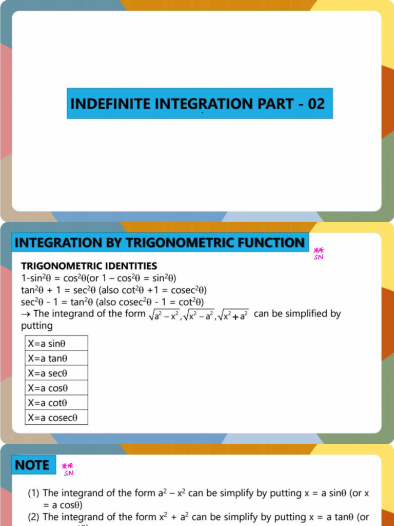 L-14 Indefinite Integration - 2 | PDF
