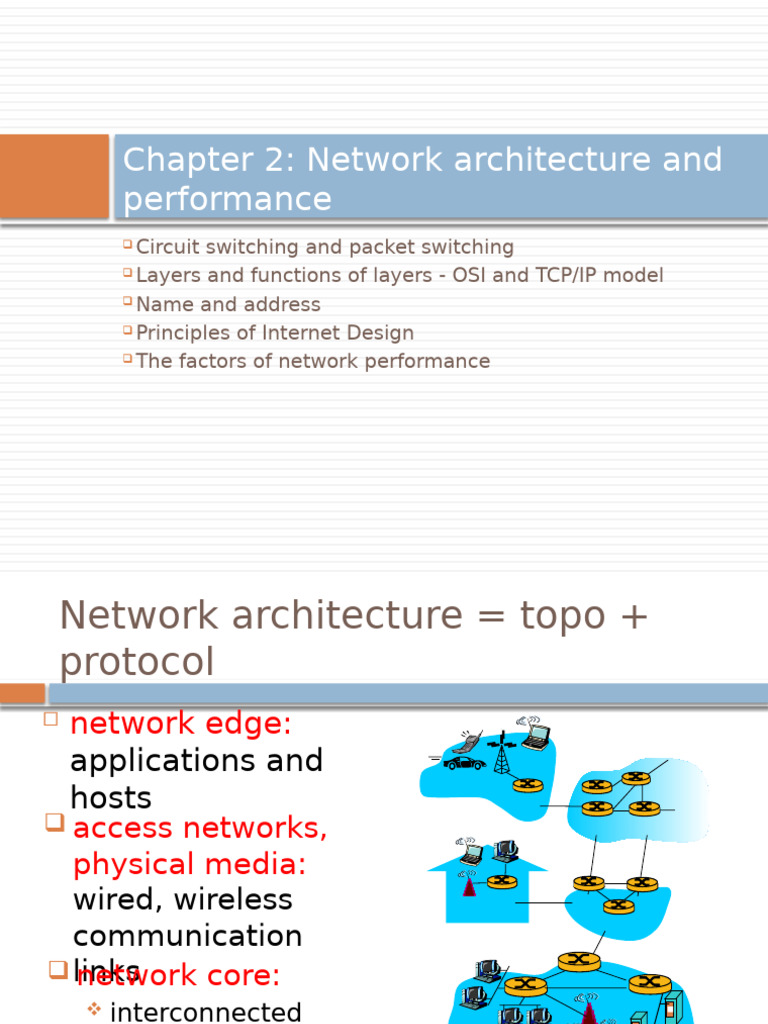 Chapter 02 Network Architecture and Performance | PDF | Computer ...