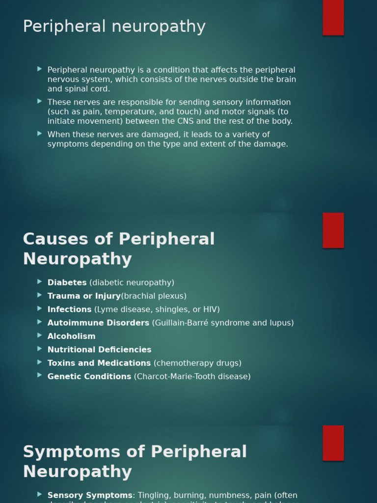 Understanding Peripheral Neuropathy | PDF | Peripheral Neuropathy | Nerve