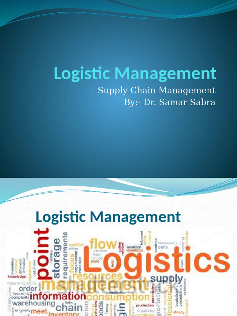 Concepts of Logistics - Management - in - Supply - Chain - Man | PDF ...