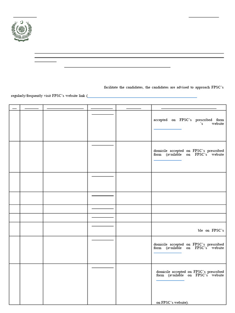 Federal Public Service Commission | PDF | Khyber Pakhtunkhwa | Plants