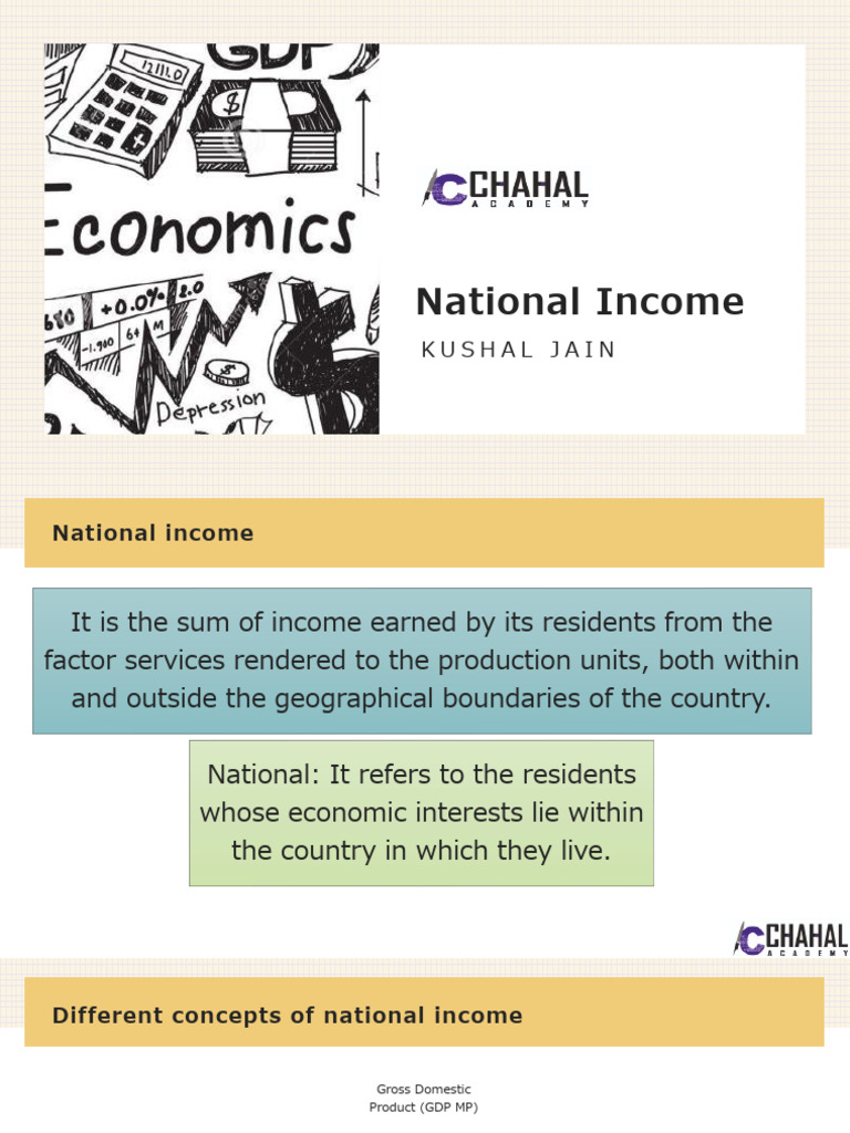 Understanding National Income Concepts | PDF | Gross Domestic Product ...