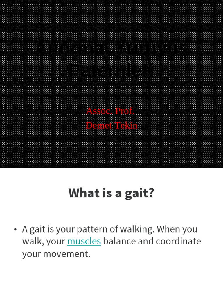 Abnormal Gaits | PDF | Anatomical Terms Of Motion | Pelvis