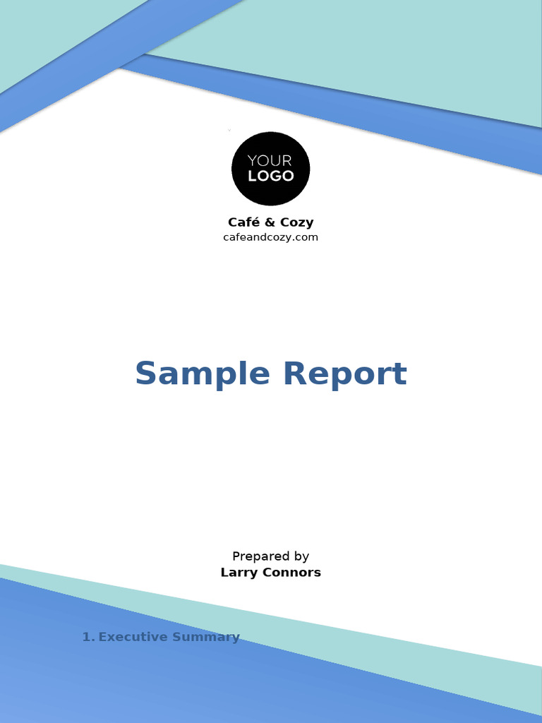 Sample-Report-Template | PDF | Coffeehouse | Employee Retention