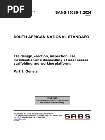SANS 10085 1 2024 (Ed. 2.00)
