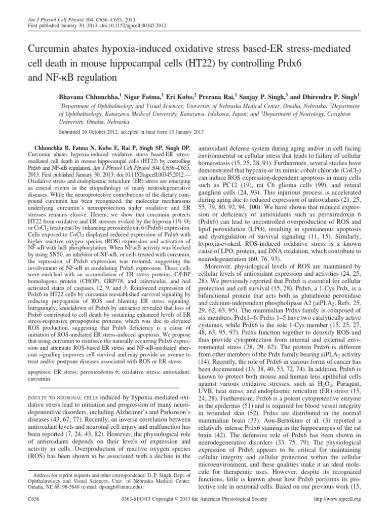 Ht22 Markers | PDF | Reactive Oxygen Species | Apoptosis